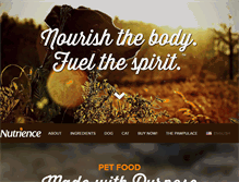 Tablet Screenshot of nutrience.com